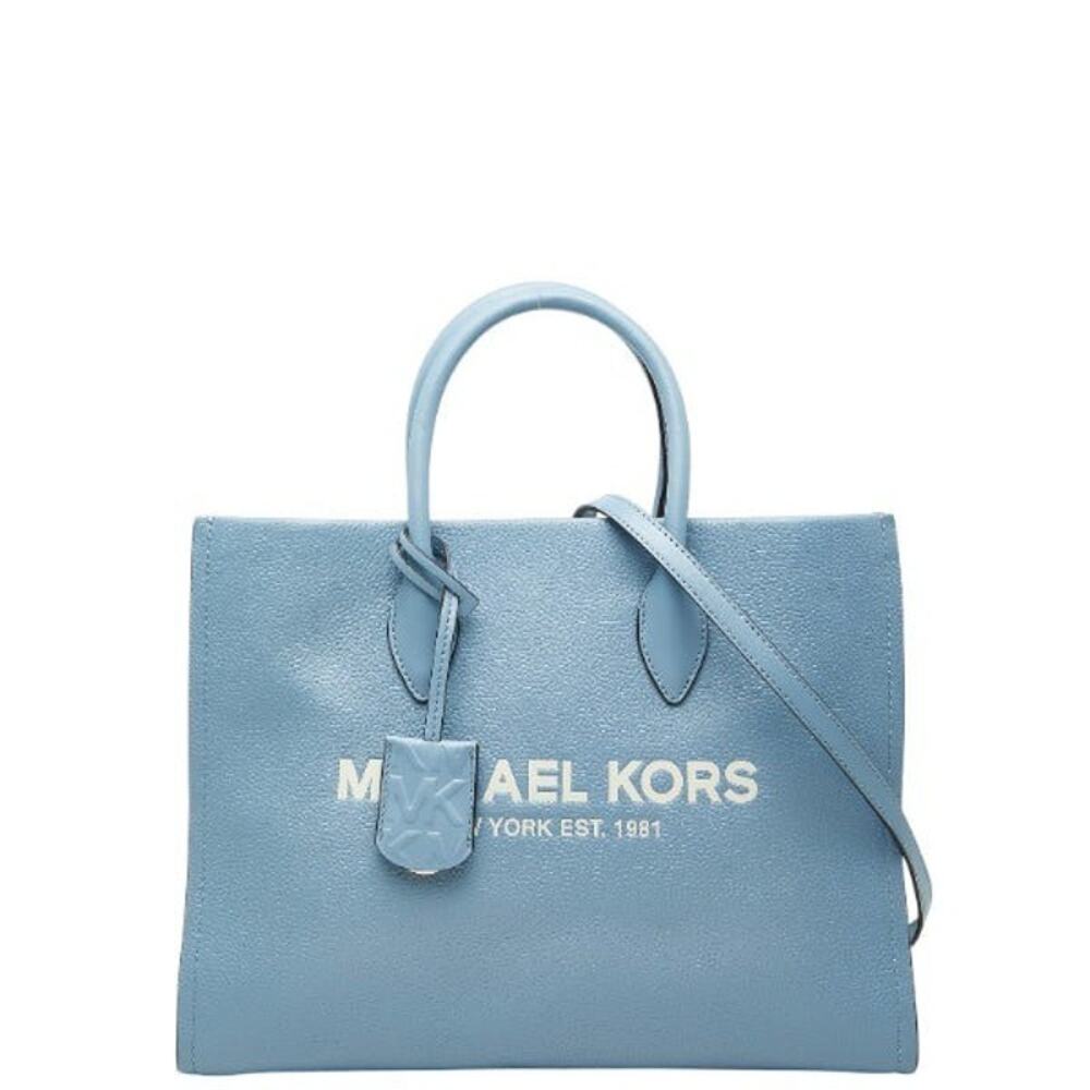 Michael Kors Mirella EW Leather Shoulder Bag Blue